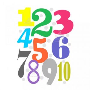 TABLOU educativ pentru copii – Cifre colorate