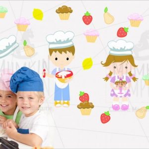 STICKERE copii cu meserii – Bucătari