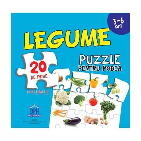 Legume (Puzzle Podea 50/70 + Afiș 50/70 ) - 20 piese, reducere