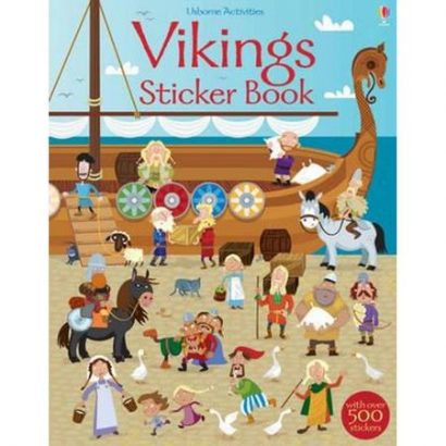 Vikings sticker book - Usborne, reducere