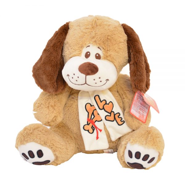 Jucărie Cățel De Pluș Câine - 35 cm, catel de plus maro, Rco, WJ8605, jucarii copii mici, reducere