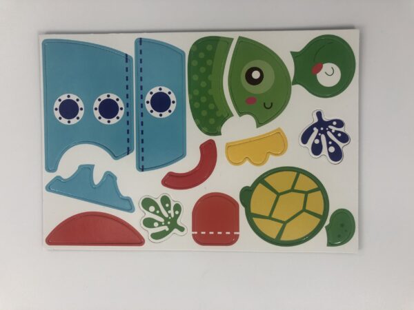 Puzzle magnetic in cutie - tema marină (62 piese) - imagine 3