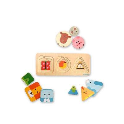 Anima Basic Djeco - Puzzle bebe, jocuri bebe, puzzle copii mici, puzzle carton bebe, jucarii bebelusi, jocuri djeco