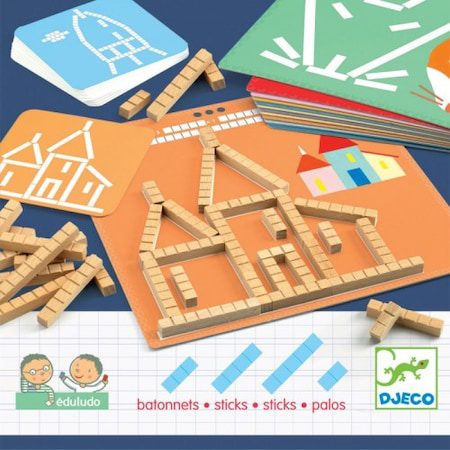 Eduludo Sticks - Djeco, joc lemn